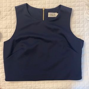 Navy blue Elija J top
